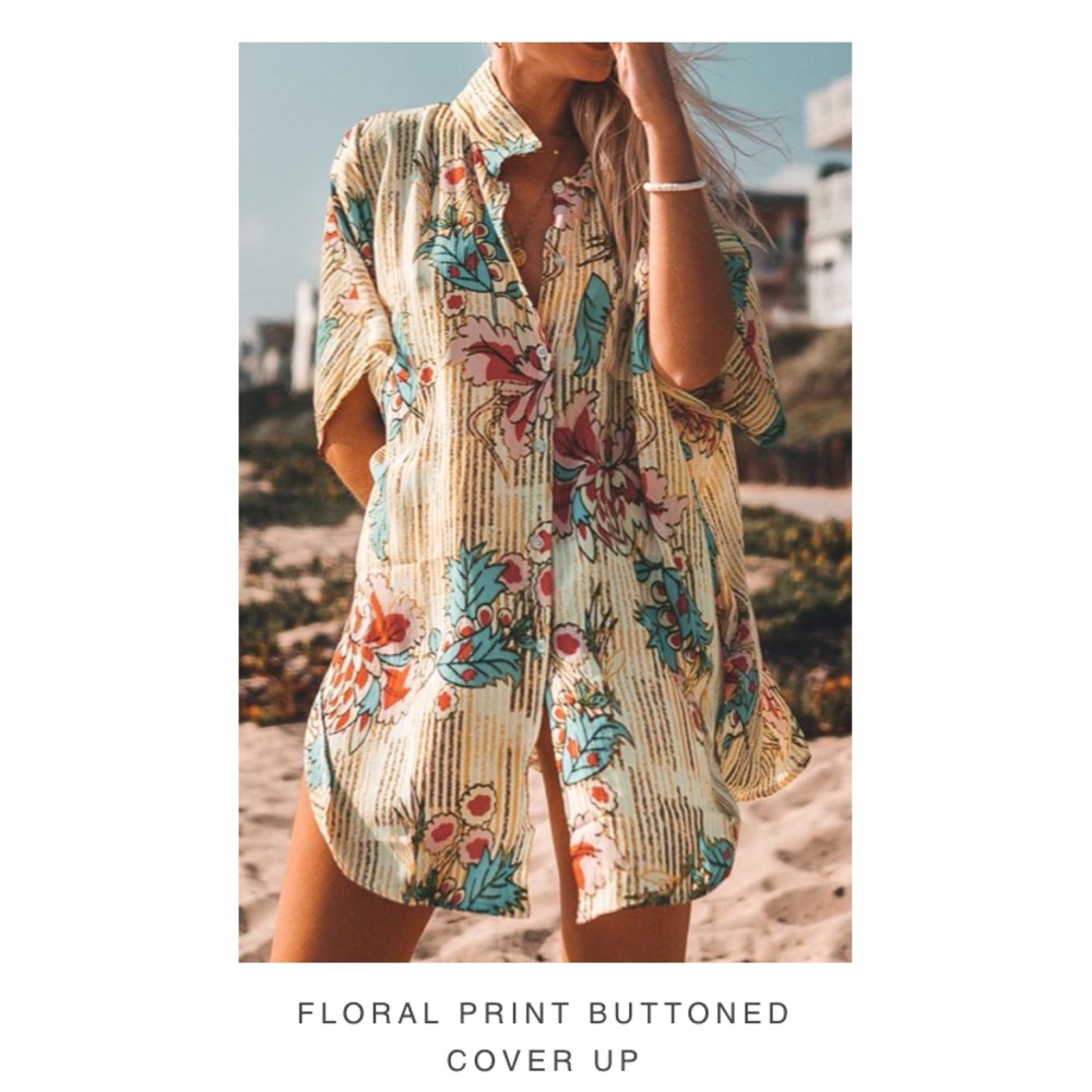 Floral Print Cover Up